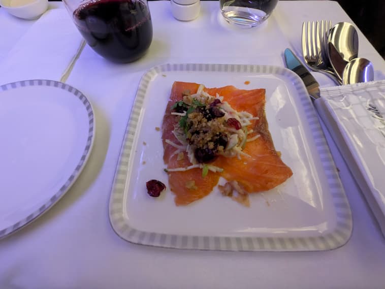 シンガポール航空ビジネスクラス機内食